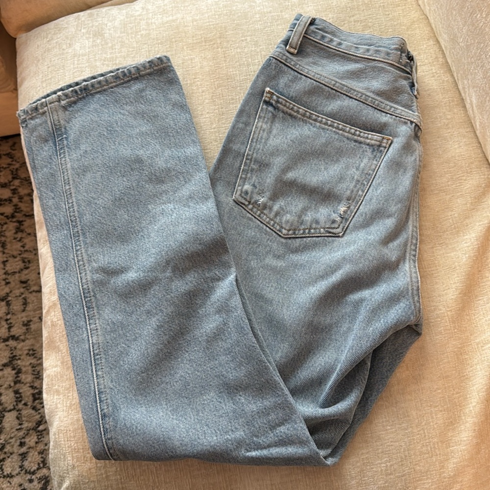 AGOLDE Pinch Waist High Rise Kick in Riptide - Picture 6 of 8